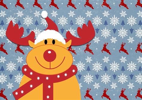 Free illustration: Rudolph, Reindeer, Christmas, Happy - Free Image on Pixabay - 951494