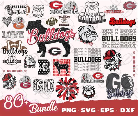 Bulldogs Svg Bundle 80+ designs, Georgia Logo SVG, Bulldogs Team ...