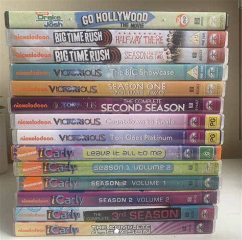 iCarly + Victorious + Drake And Josh DVDs Seasons Series Volume ...