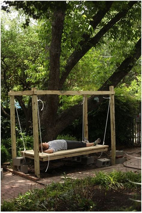 How to Build a Hanging Bed - Easy DIY Outdoor Swing Bed to Complete Your Backyard Goals ...