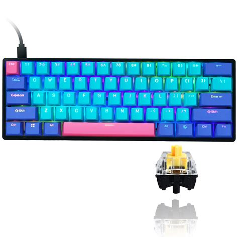 Buy GTSP Gk61 60% Mechanical Keyboard Gaming Custom SK61 Hot Swappable ...