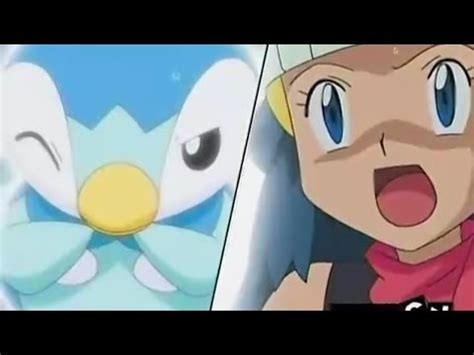 Dawn's Piplup Finally Evolves into Prinplup - YouTube