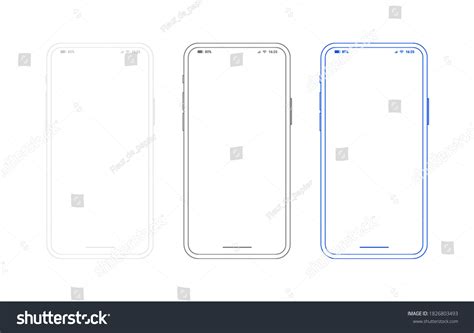 27,109 Phone outline template Images, Stock Photos & Vectors | Shutterstock