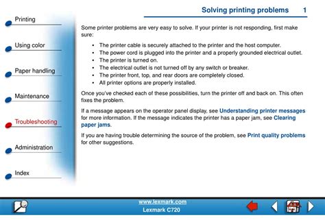 LEXMARK C720 TROUBLESHOOTING MANUAL Pdf Download | ManualsLib