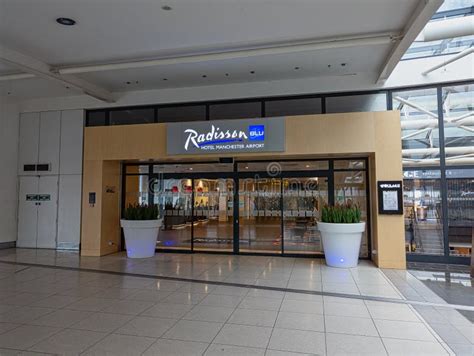 Entrance To the Radisson Blu Hotel at Manchester Airport Editorial ...