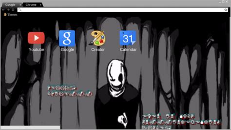 Undertale: W. D. Gaster Theme Chrome Theme - ThemeBeta