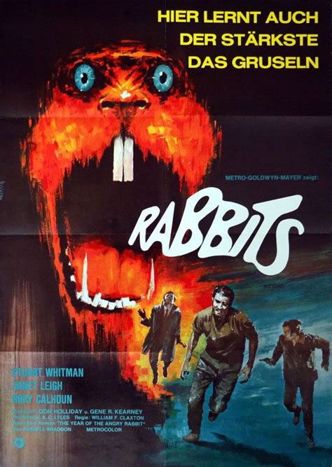 German poster for NIGHT OF THE LEPUS (William F. Claxton, USA, 1972 ...