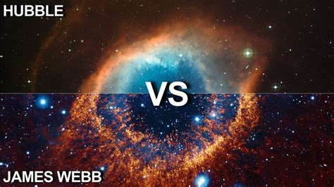 James Webb Telescope vs Hubble Telescope Images Comparison