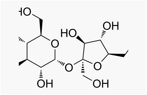 Molecular Structure Of Sucralose, HD Png Download - kindpng