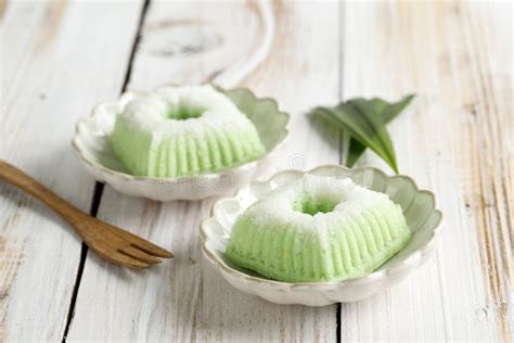 Kue Putu Ayu, Indonesian Traditional Jajan Pasar Made from Steamed Flour and Grated Coconut ...