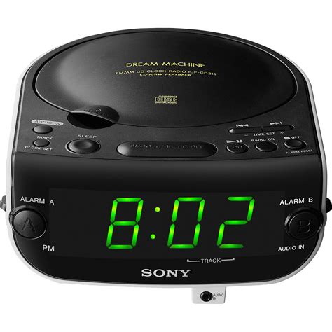 Sony ICF-CD815 AM/FM/MP3/CD Clock Radio ICFCD815 B&H Photo Video