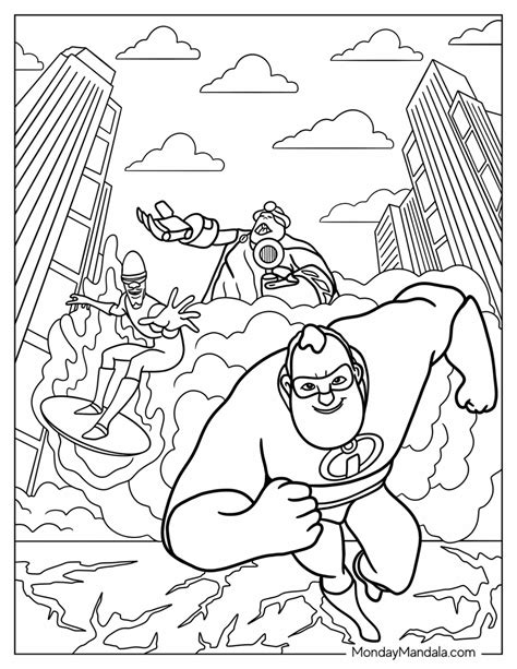 20 Incredibles Coloring Pages (Free PDF Printables)