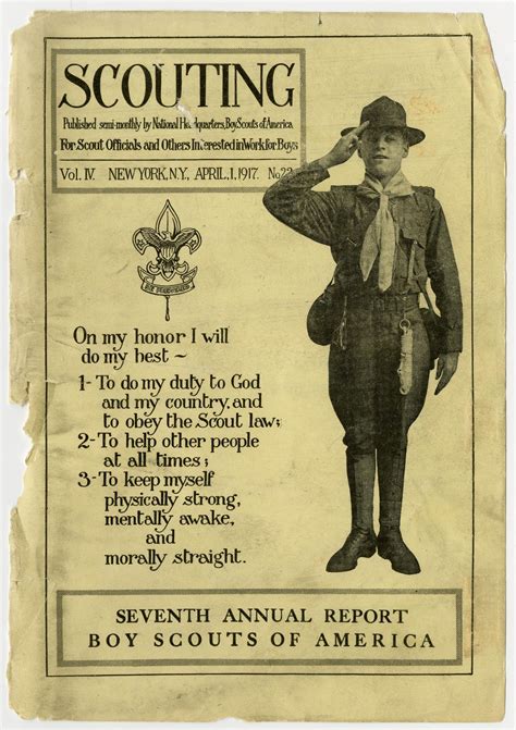 Scouting, Volume 4, Number 22, April 1, 1917 - Page Front Cover - The Portal to Texas History