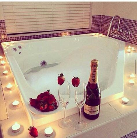 Romantic hot tub setting (With images) | Romantic bubble bath, Romantic bathrooms, Romantic bath