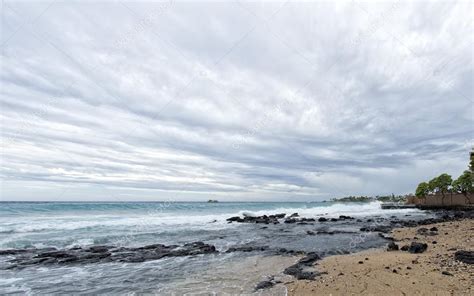 Kona harbor sea waves in big island Stock Photo by ©izanbar 52641209