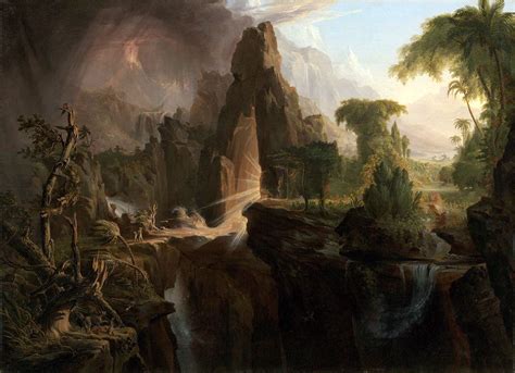 L'Expulsion du jardin d'Eden, le Paradis vu par le peintre Thomas COLE - Lettres d'Arts ...