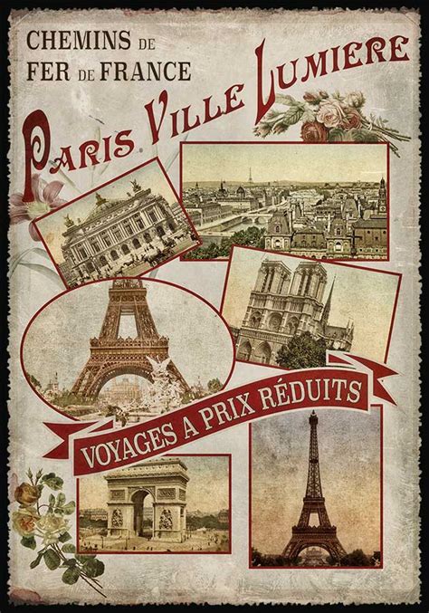 Carte Postale Paris Vintage - Paris Ville Lumière PPOF 102 - Emmanuel Gill