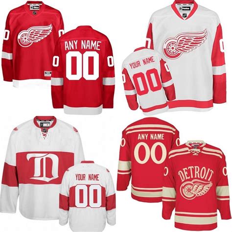 2017 Custom Detroit Red Wings Jerseys Authentic Personalized Cheap ...