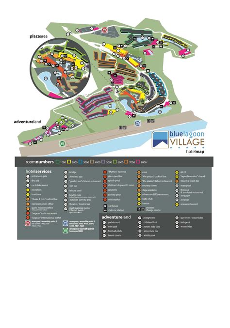 Resort Map – Blue Lagoon Village