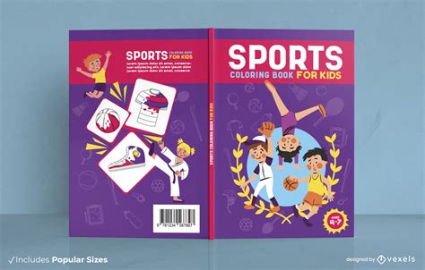 Childrens Sports Book Cover Design Vector Download