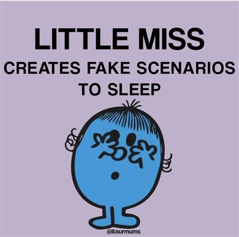 Little miss creates fake scenarios to sleep Little Miss Books, Little ...