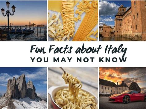 Fun Facts about Italy: Things You May not Know of the "Bel Paese"