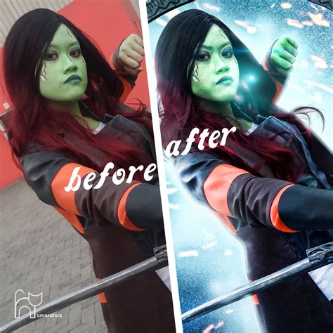 Gamora Before-After by kagekijisaku on DeviantArt