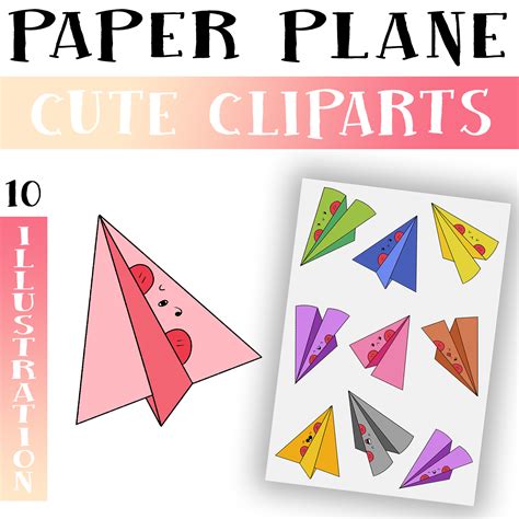 Paper Airplane Clipart - Cute Paper Planes Clipart - Clipart ... - Clip ...