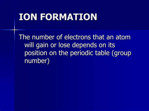 PPT - ION FORMATION PowerPoint Presentation, free download - ID:5668219