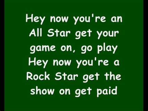 All Star Smash Mouth Lyrics - YouTube