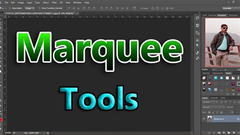 Marquee tool in Photoshop - YouTube