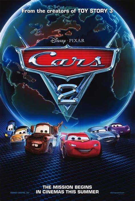 Cars 2 | Disney cars movie, Disney movie posters, Walt disney pixar