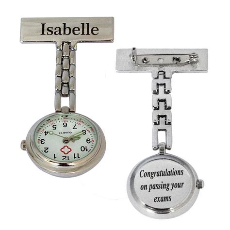 Name Engraved Nurses Nurse Fob Pocket Carers Watch Graduation Personalised Gift | #1774406526