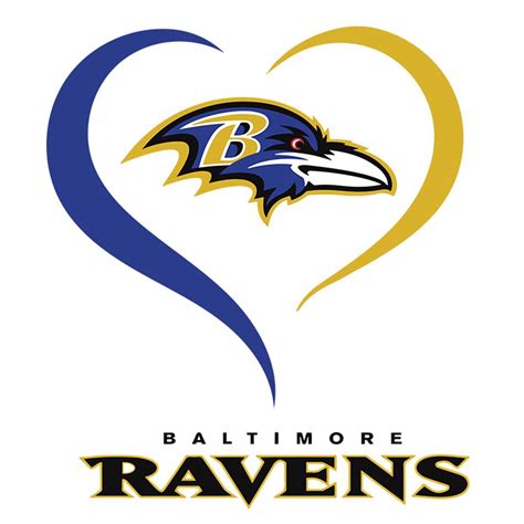 Baltimore Ravens Svg, Ravens Logo Love Svg, NFL Svg, Sport S | Inspire ...