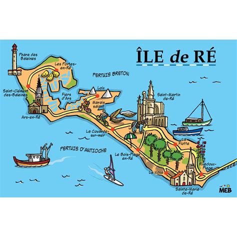 Carte Ile de Ré » Voyage - Carte - Plan