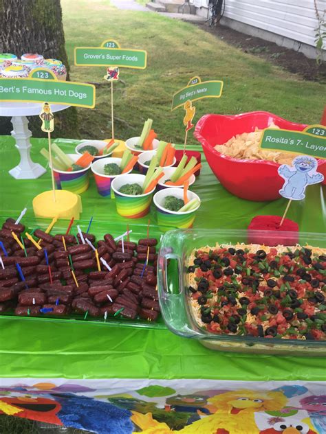 Sesame Street party food | Food, Sesame street party, Party food