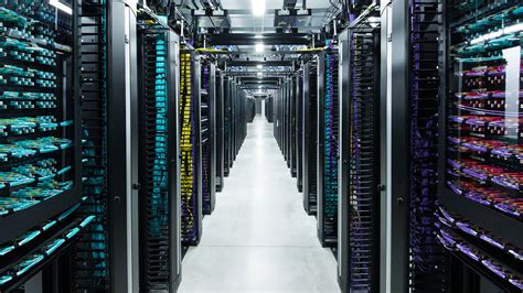 Server room at the Facebook Data Center - Virtual Backgrounds