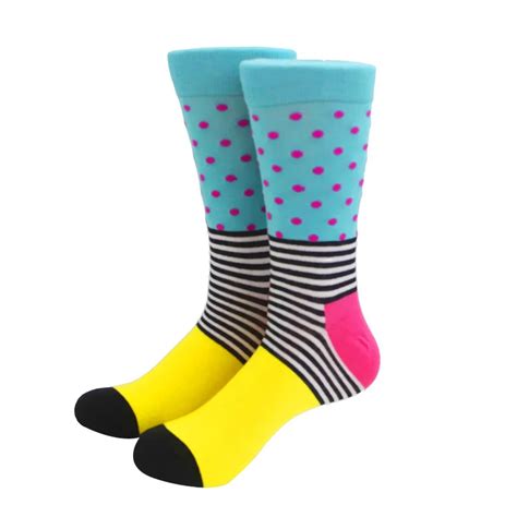 1 Pair Hit Colorful Meias Men Sock Cotton Colorful Male Socks Creative ...