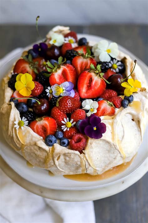 Pavlova with Berries and Cream - Lion's Bread