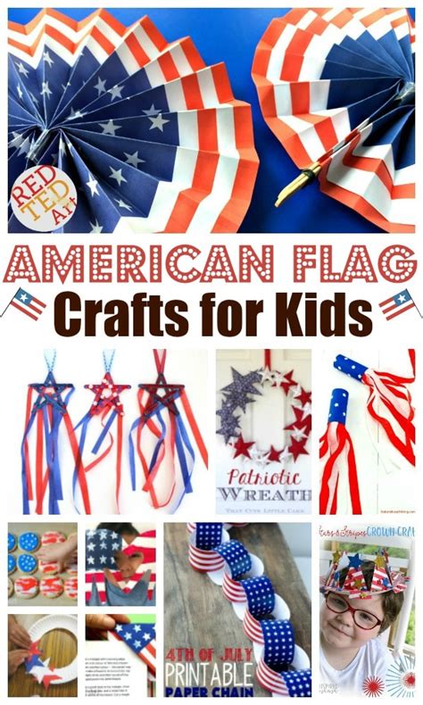 4th July Crafts -American Flag Crafts for Kids 2022 - Red Ted Art