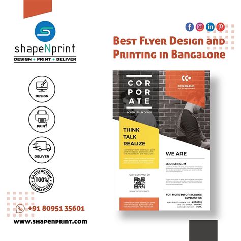 Best Flyer Design and Printing in Bangalore - shapeNprint - Medium