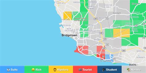 Bridgetown Neighborhood Map