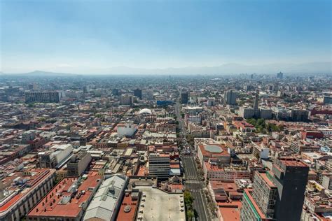 Mexico City Skyline Aerial View Stock Image - Image of financial ...