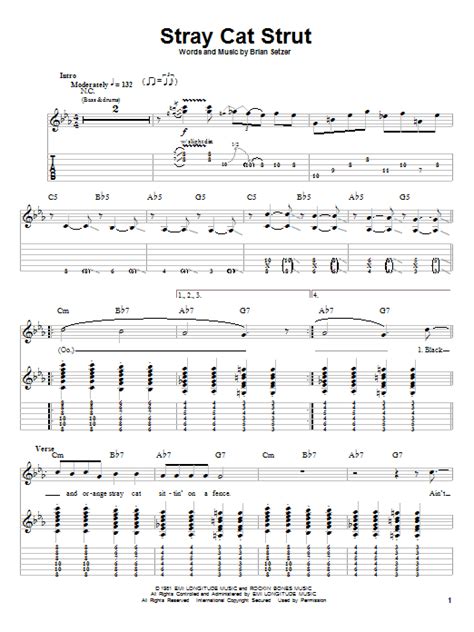 Stray Cat Strut | Sheet Music Direct