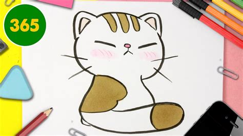 COME DISEGNARE GATTO KAWAII - Come disegnare animali - YouTube