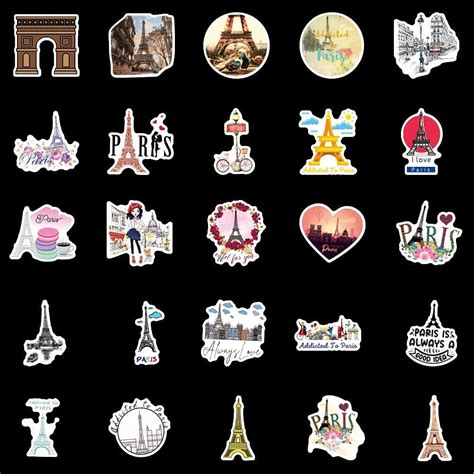 PARIS Sticker Packs Paris Style Stickers Planner Stickers - Etsy