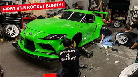 FIRST V1.5 WIDEBODY 2020 TOYOTA SUPRA ROCKET BUNNY KIT! - YouTube