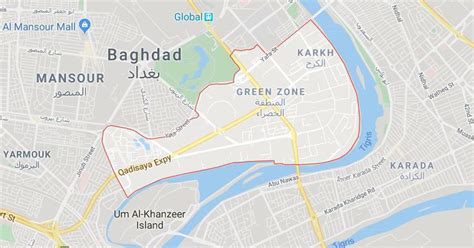 Baghdad Green Zone Map