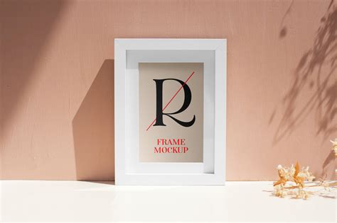 White Frame PSD Mockup — Mr.Mockup