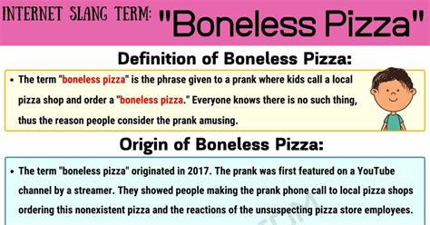 Boneless Pizza Meaning: How to Use this Funny Term Correctly? • 7ESL